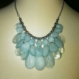 Light turquoise silver necklace